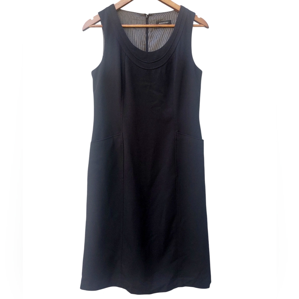 Anthropologie Atelier Elegant Black Sleeveless Dress